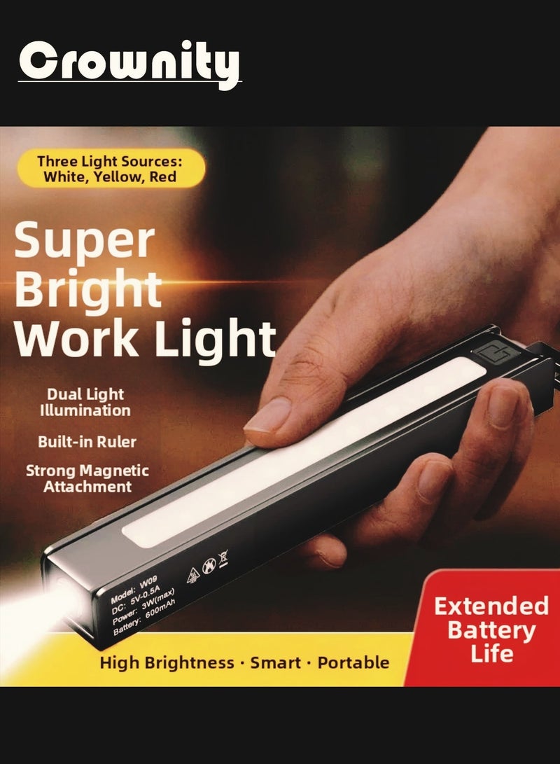 كرونايتي كشاف يدوي، مصباح يدوي LED شحن TYPE-C، 6 أوضاع إضاءة – متعدد الوظائف قابل للطي 180° مع مغناطيس وخطاف، كشاف يدوي صغير وقوي قابل للشحن حتى 16 ساعة، كشاف ليد متنقل ومثالي للبر، الصيد، الورش، وإصلاح السيارات، كشاف يدوي قوي جدا ومتين مناسب للرحلات الخارجية - Image 1